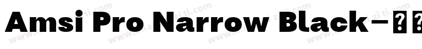 Amsi Pro Narrow Black字体转换